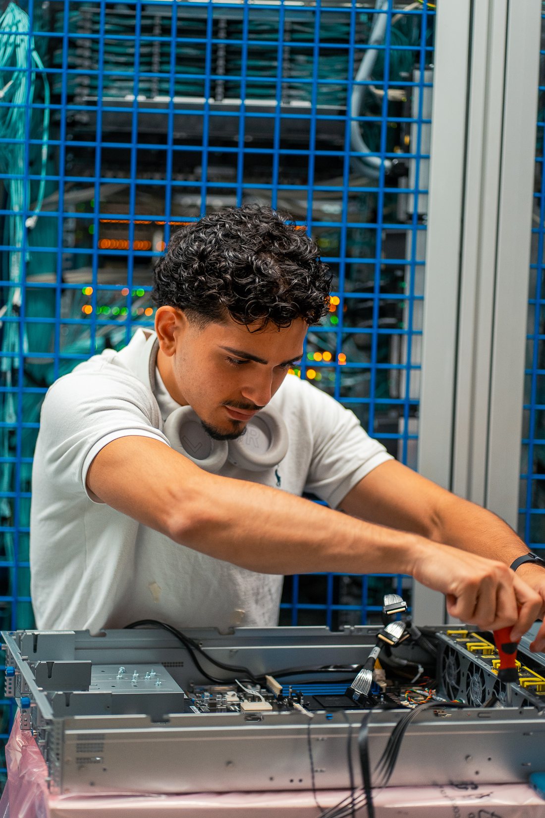 Precision work on enterprise server hardware